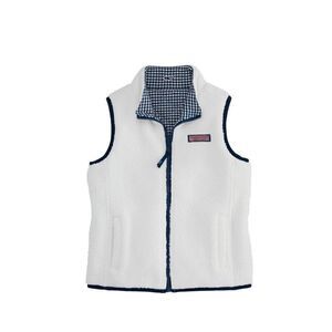 Vineyard Vines Girls Reversible Sherpa Vest NWT